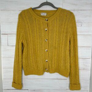 Yellow Cable Knit Sweater
